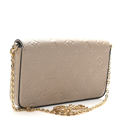 Louis Vuitton Empreinte Pochette Felicie Chain Wallet Tourterelle 4 of 11