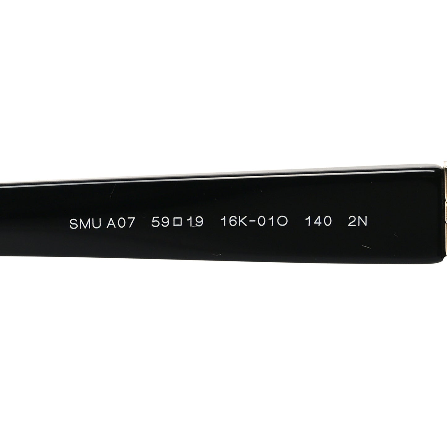 Acetate Square Sunglasses SMU A07 Black Violet