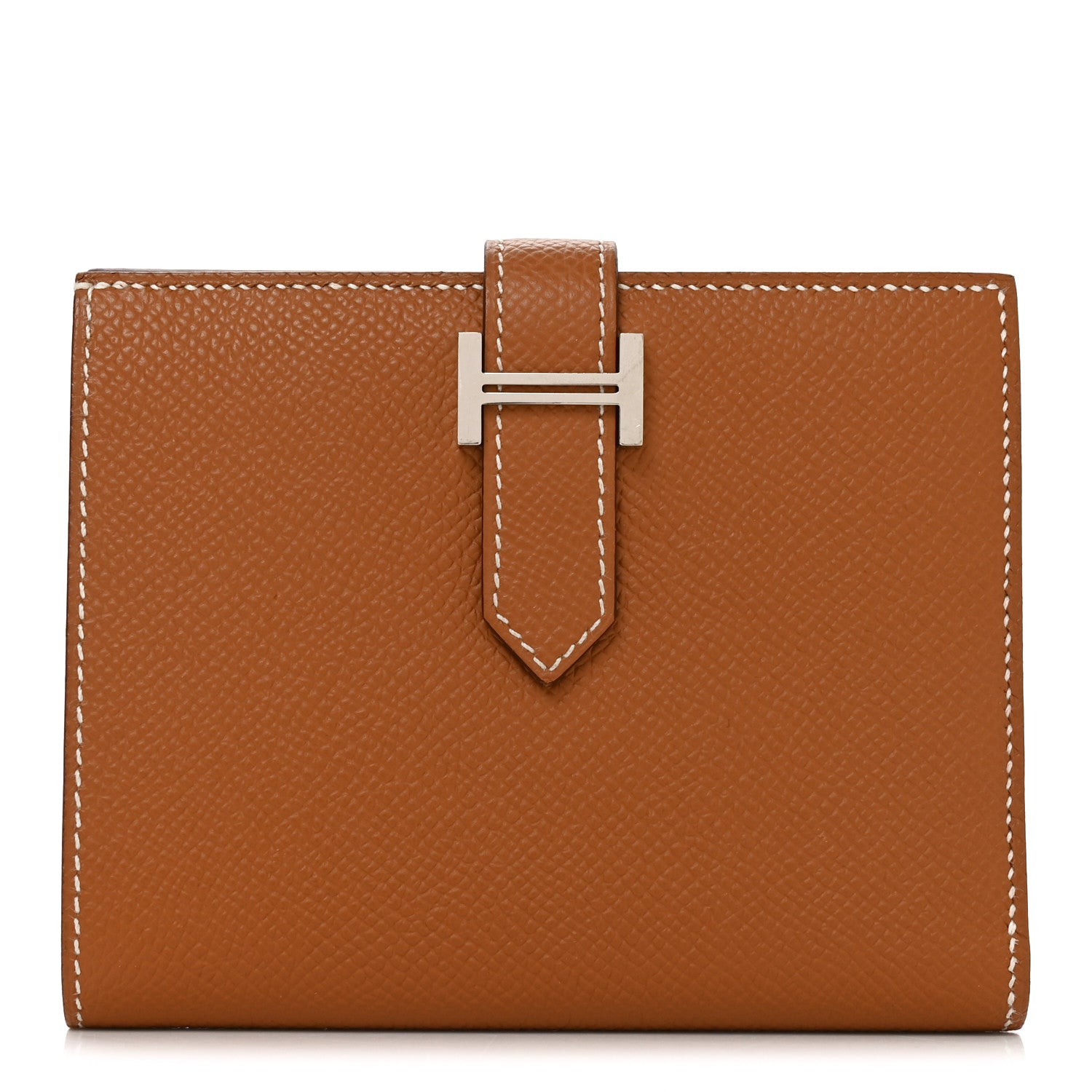 Hermes Epsom Bearn Compact Wallet Gold Gold 1 of 6