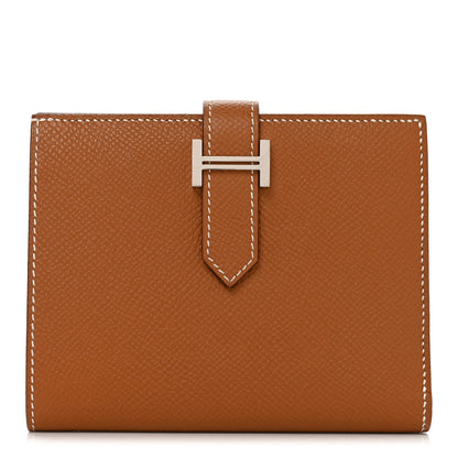 Hermes Epsom Bearn Compact Wallet Gold Gold 1 of 6