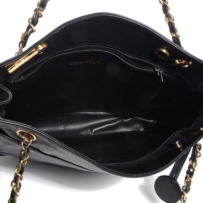 Chanel Lambskin Quilted Shoulder Bag Black 5 of 8