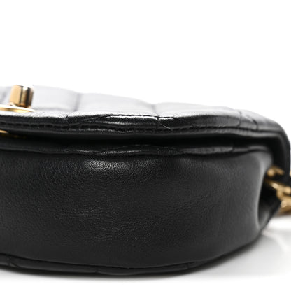 Chanel Calfskin Quilted Mini Coco Mail Clutch With Chain Black 11 of 12