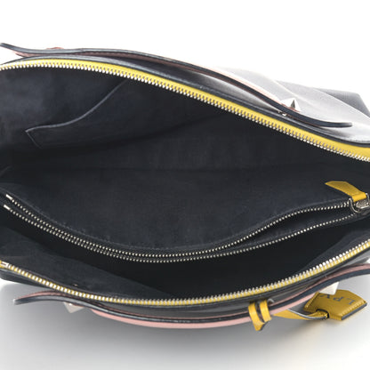 Fendi Vitello Dolce 4 Color Large By The Way Boston Bag Black Multicolor 5 of 18