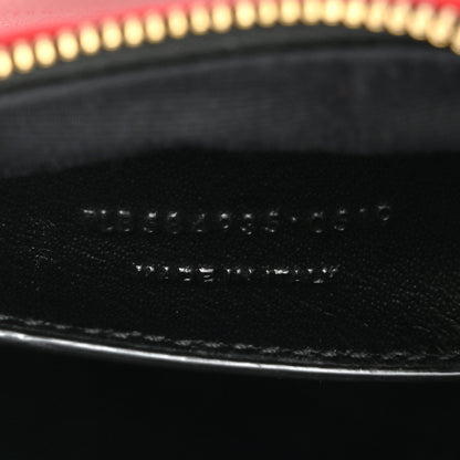 Saint Laurent Metallic Calfskin Heart Monogram Crossbody Black Rouge 7 of 12