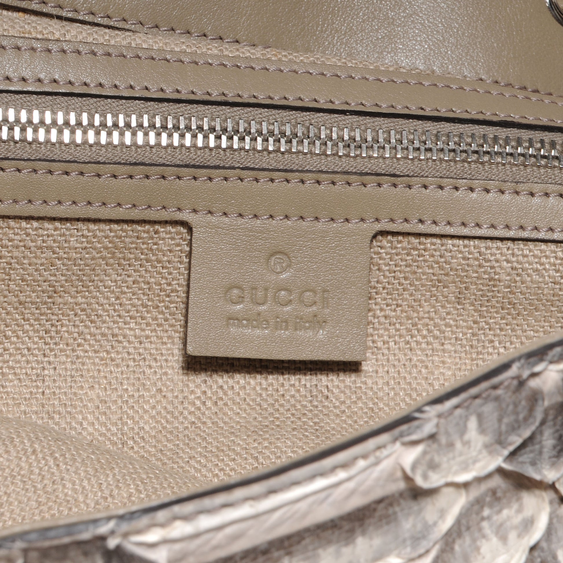Gucci Python Messenger Bag Ivory 6 of 7