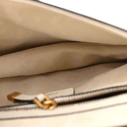 Christian Dior Grained Calfskin Saddle Bag White 5 of 15