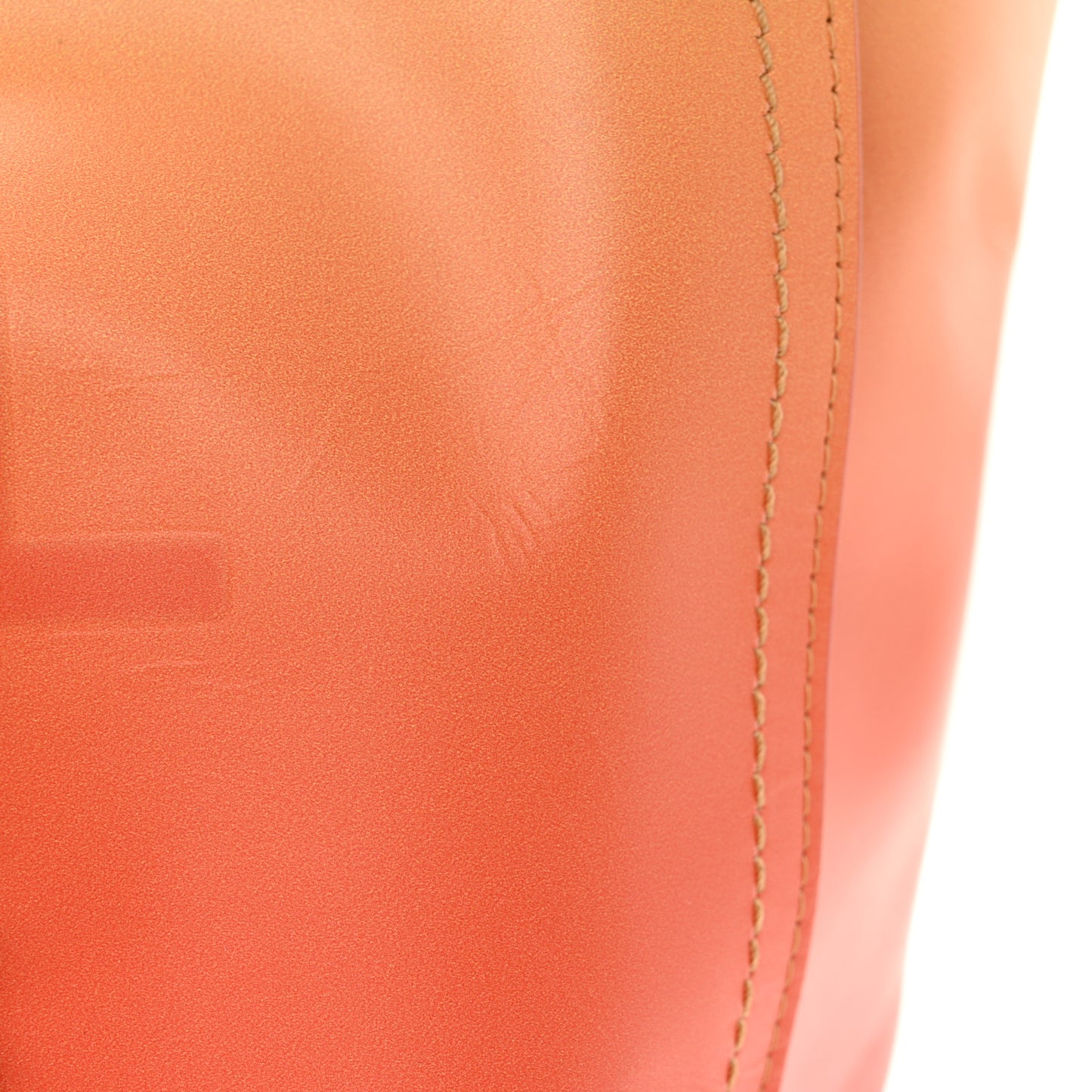 Shaded Calfskin Medium Deauville Tote Orange Coral Pink