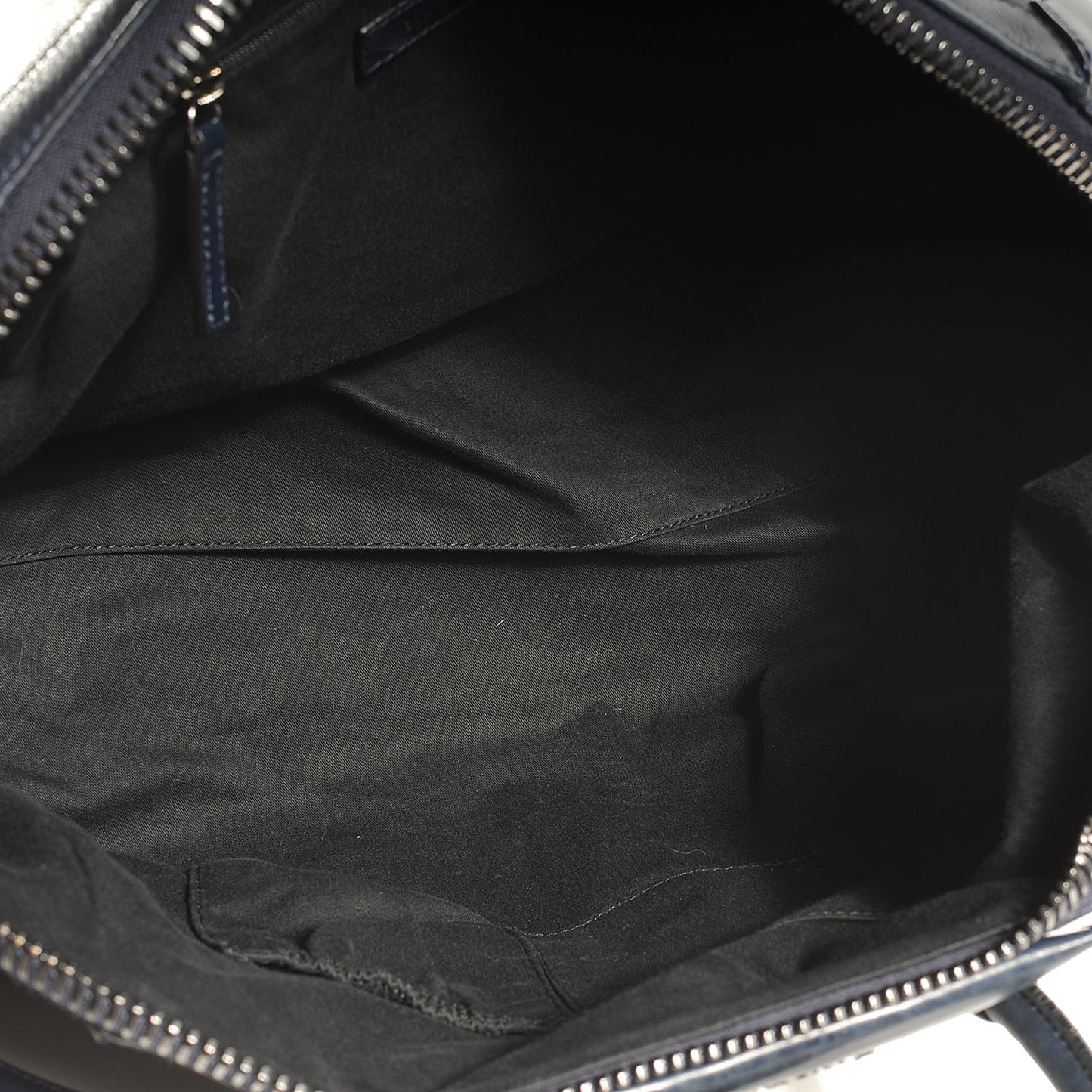 Calfskin Large Bi-Color Antigona Black Navy
