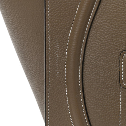 Celine Drummed Calfskin Mini Luggage Souris 11 of 11