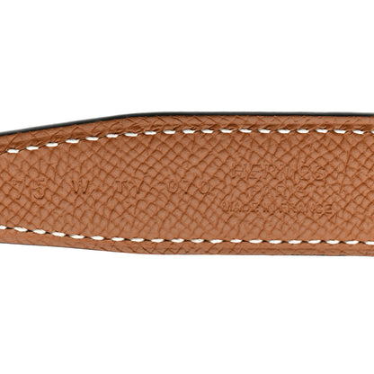 Hermes Swift Epsom 24mm Mini Constance H Belt 75 Black Gold 9 of 10