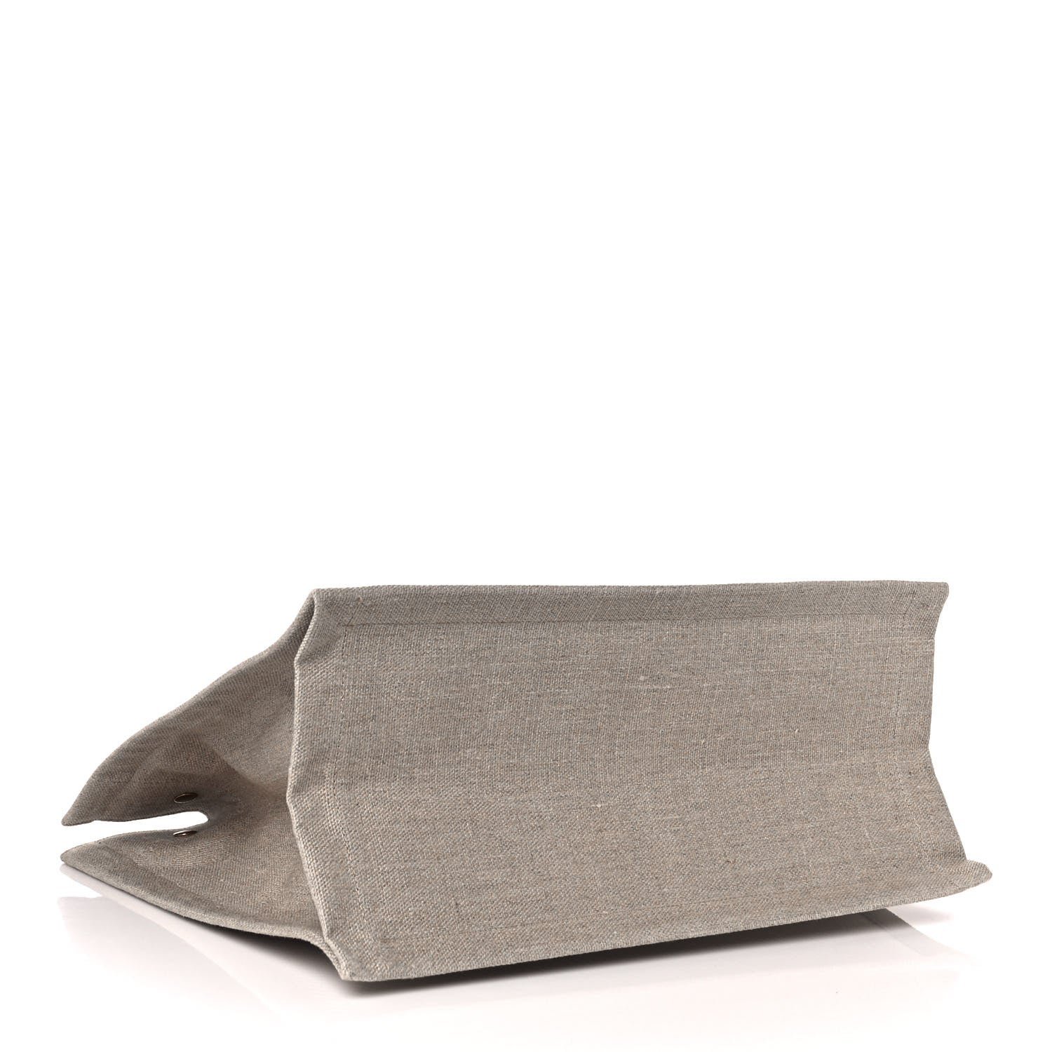 Saint Laurent Linen Calfskin Small Rive Gauche Tote Beige Sea Salt 3 of 9