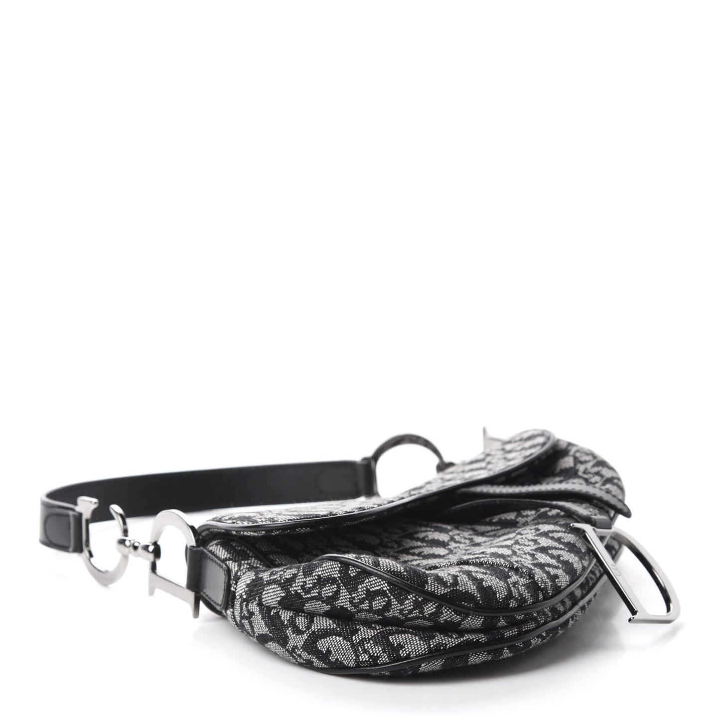 Monogram Saddle Bag Black
