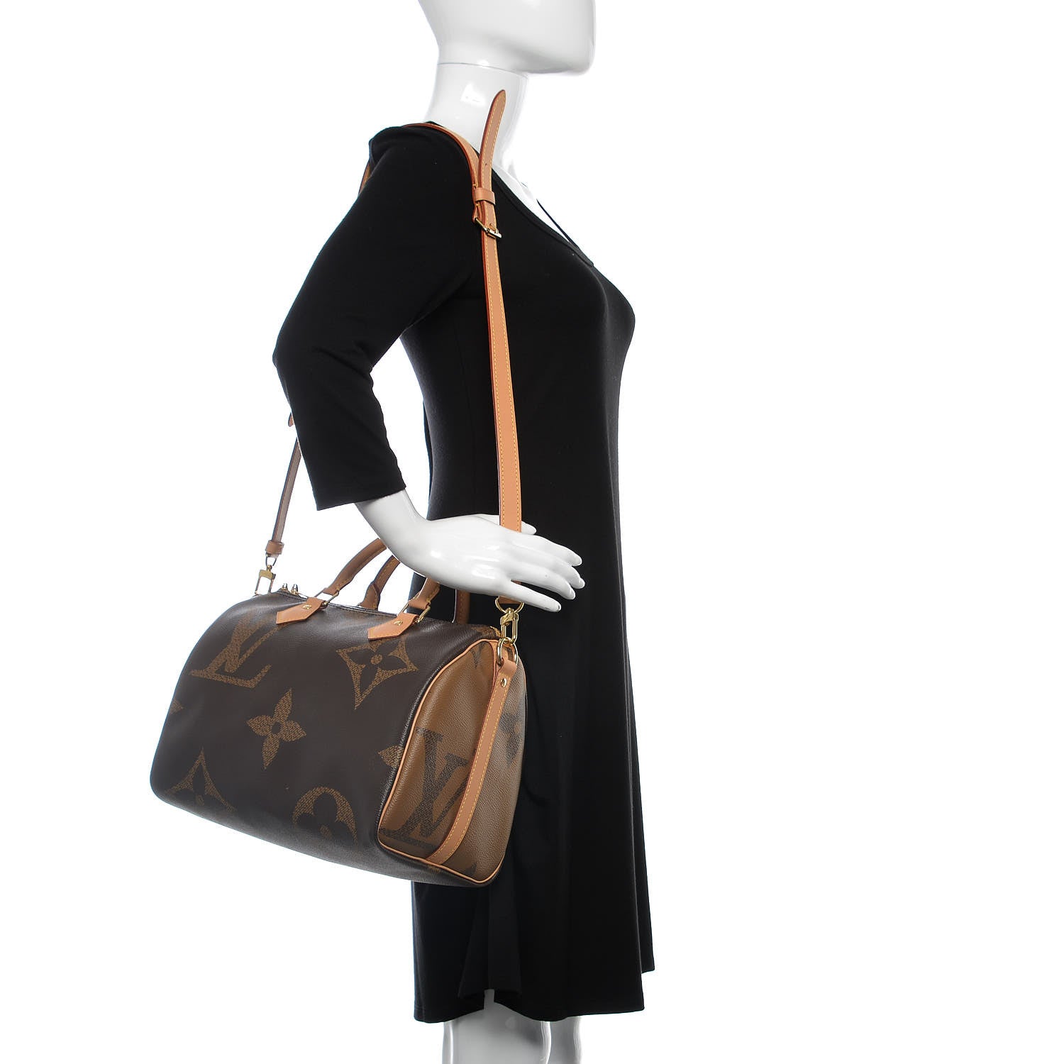 Louis Vuitton Reverse Monogram Giant Speedy Bandouliere 30 2 of 10