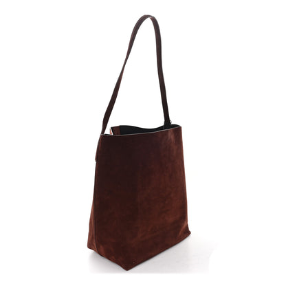 Mansur Gavriel Suede Everyday Cabas Tote Chocolate 3 of 10