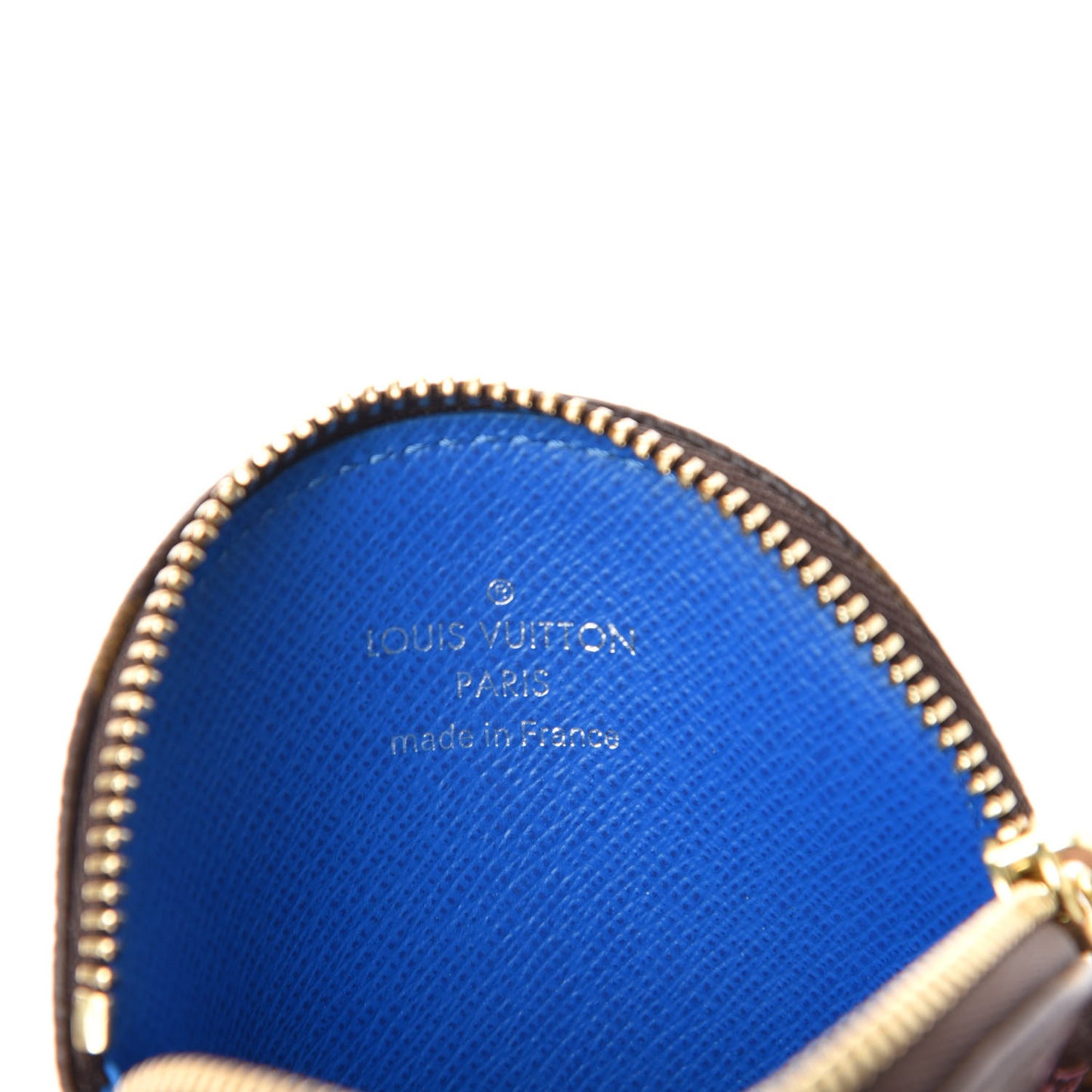Monogram 2019 Christmas Animation Round Coin Purse Blue