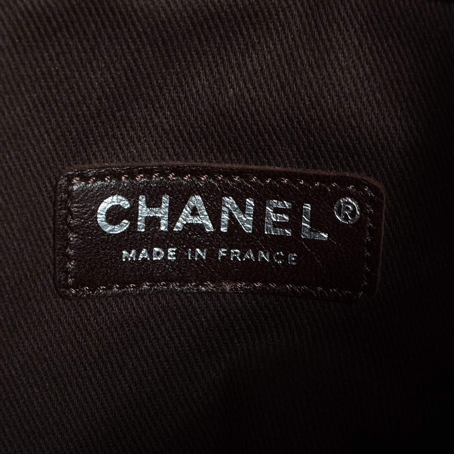 Caviar CC Tuck Medium Tote Brown