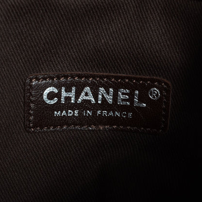 Chanel Caviar CC Tuck Medium Tote Brown 9 of 9