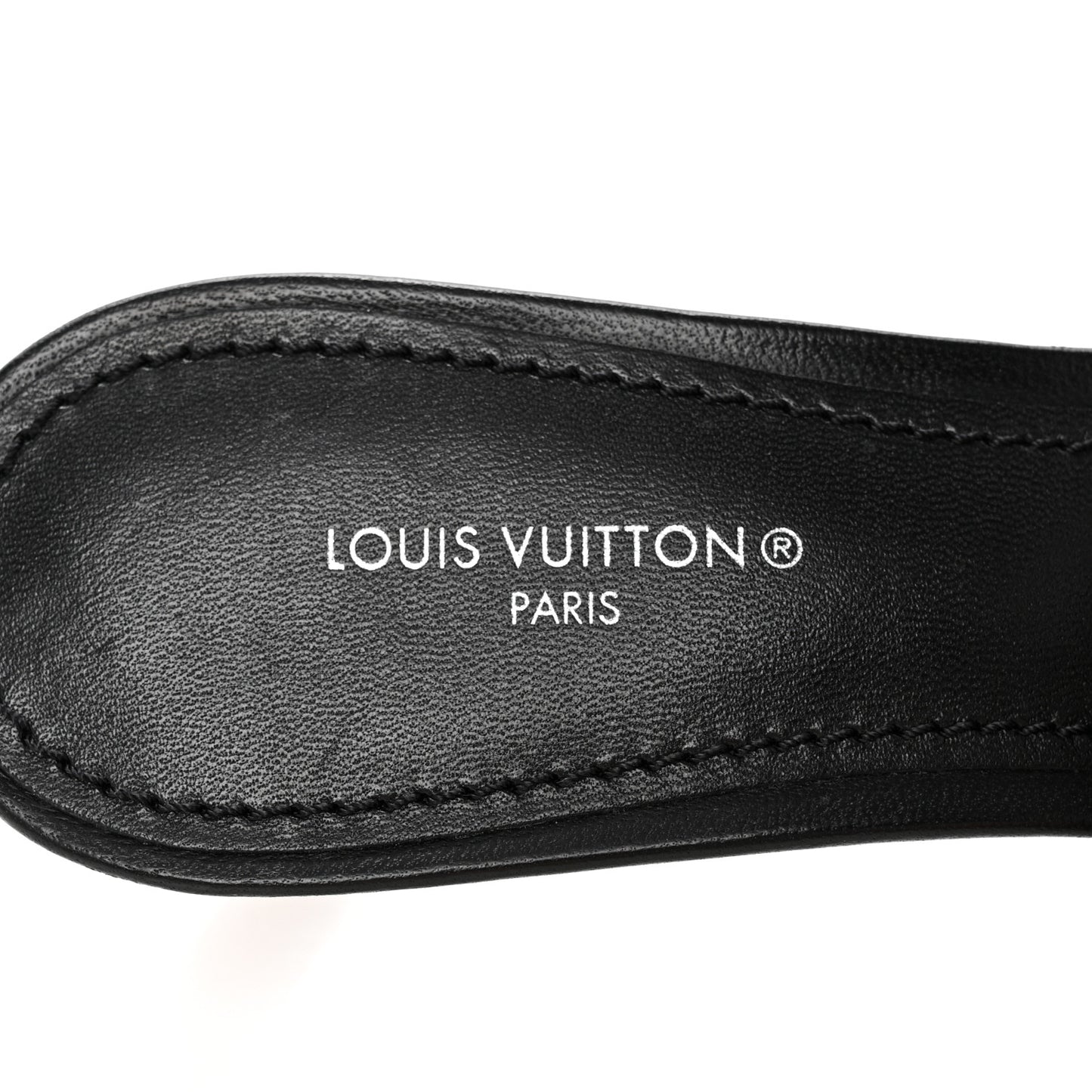 Lambskin Embossed Monogram Revival Mid Heel Mules 36 Black