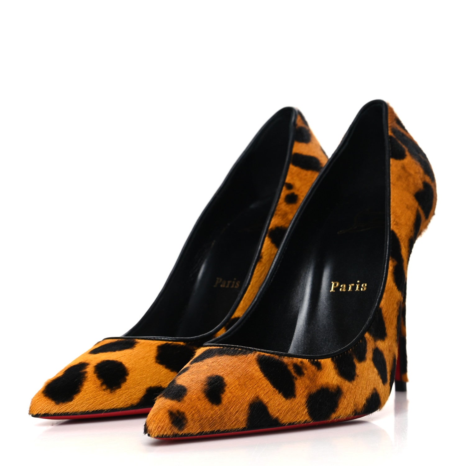 Christian Louboutin Calf Hair Leopard Kate 100 Pumps 37 Spicy 3 of 8