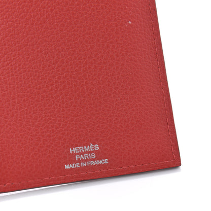 Hermes Epsom Togo Evercolor Rooroo 3CC Card Holder Rouge De Coeur Rose Texas Rose Azalee 6 of 9