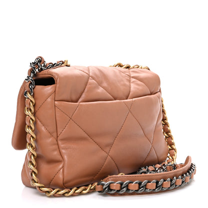 Chanel Lambskin Quilted Medium Chanel 19 Flap Brown 3 of 10