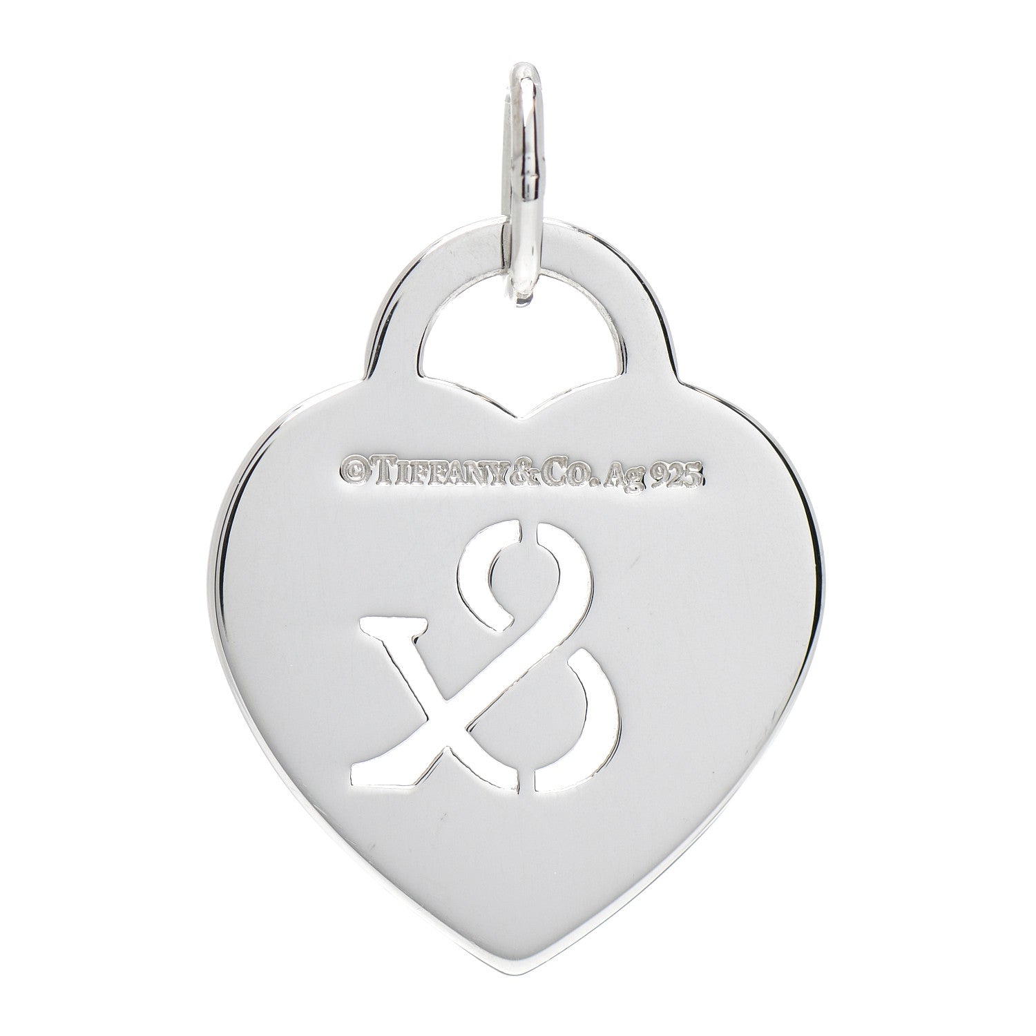 Tiffany Sterling Silver Return to Tiffany Ampersand Heart Charm 3 of 3