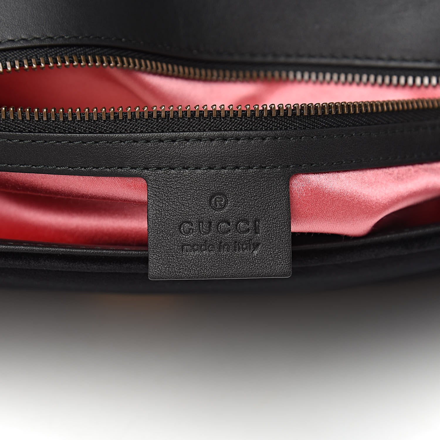 Gucci Velvet Matelasse Small GG Marmont Shoulder Bag Black 6 of 10