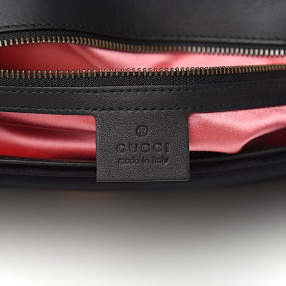 Gucci Velvet Matelasse Small GG Marmont Shoulder Bag Black 6 of 10