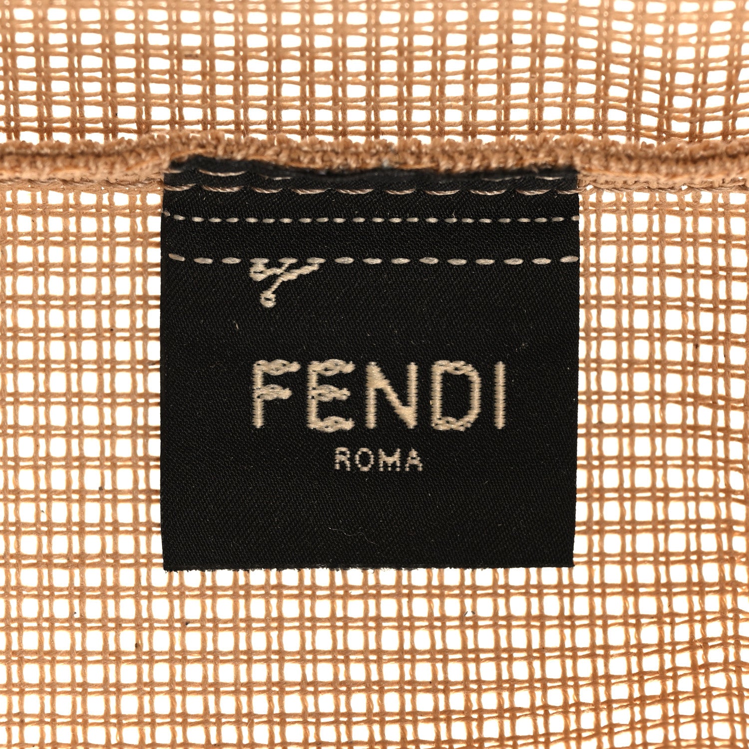Fendi Cotton Lambskin Baguette With Embroidery Kit Naturale 6 of 11