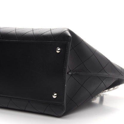 Chanel Calfskin Stitched Shopping Tote Black 8 of 8