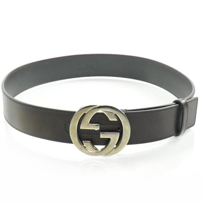 Gucci Leather GG Belt Black 80 32 1 of 6