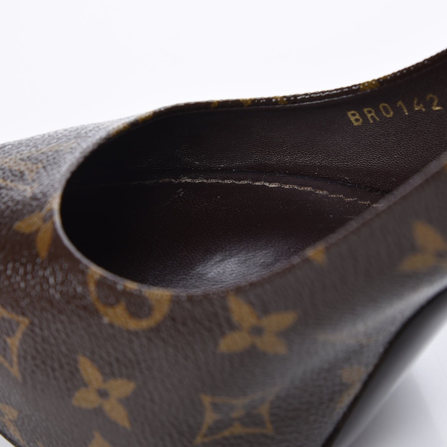 Louis Vuitton Patent Monogram Fetish Vanity Platform Pumps 41 15 of 17