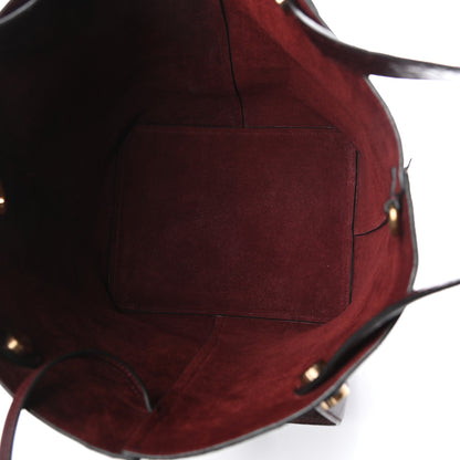 Mulberry Deep Calfskin Crocodile Embossed Kite Bucket Bag Oxblood 5 of 8