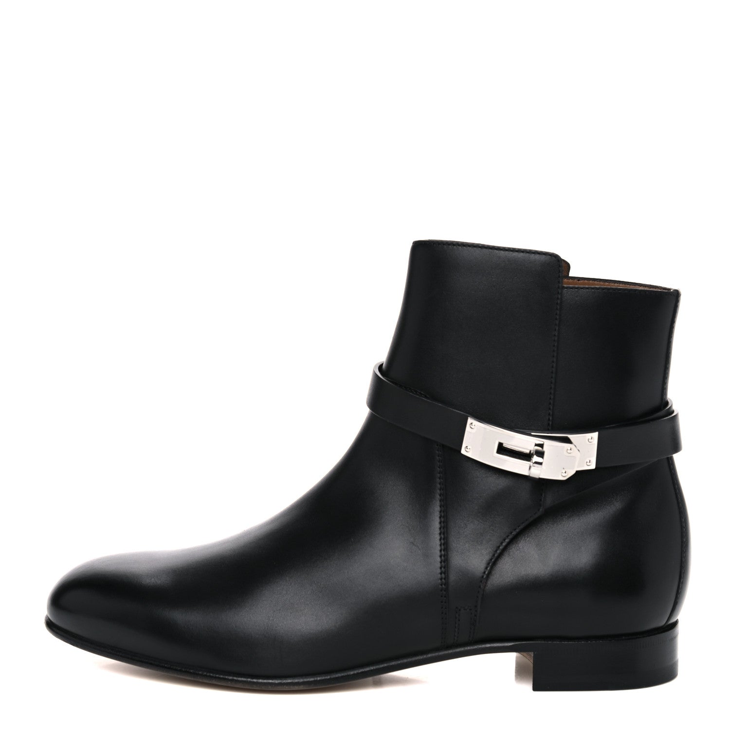 Hermes Calfskin Neo Low Boots 39 Black 1 of 10
