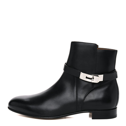 Hermes Calfskin Neo Low Boots 39 Black 1 of 10