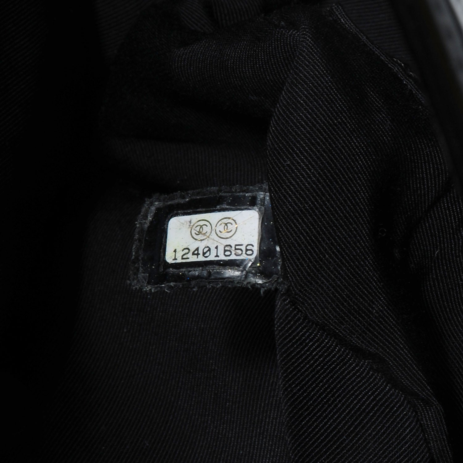 Chanel Patent Grand Shopping Tote GST Black 7 of 7