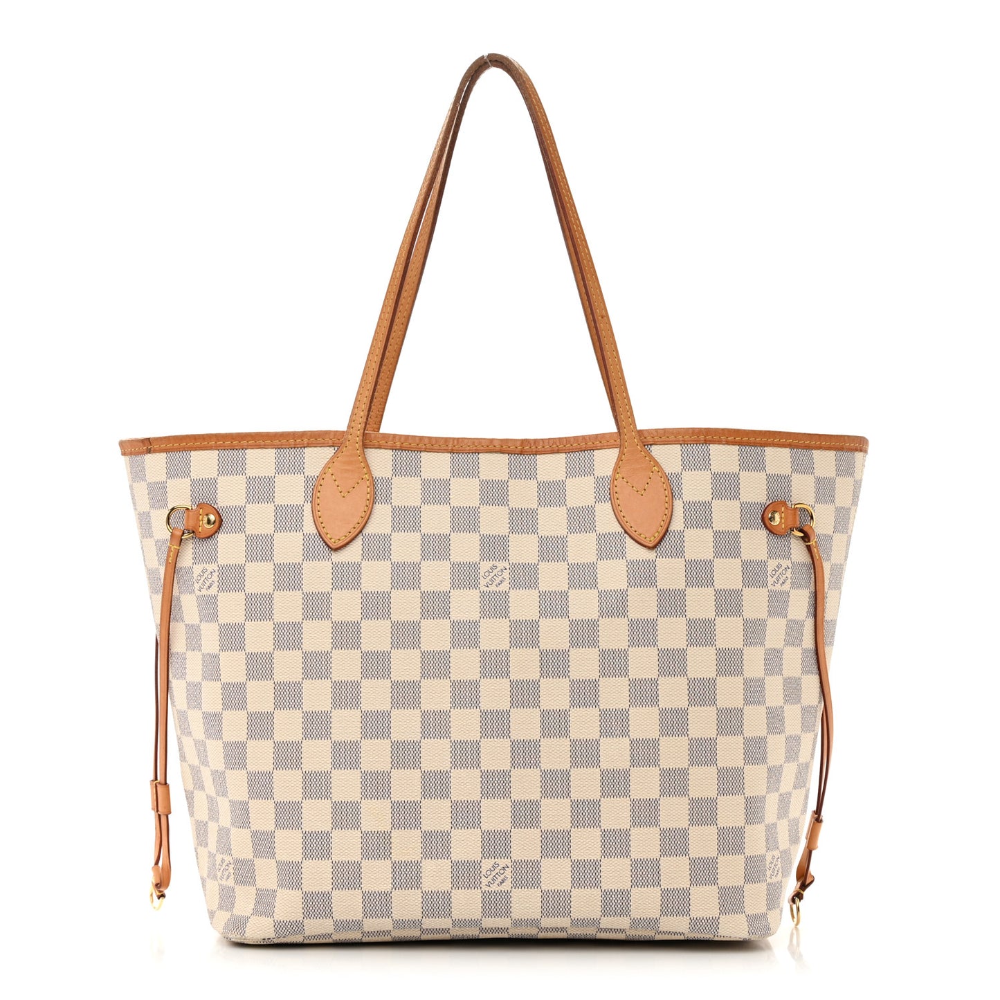 Damier Azur Neo Neverfull MM Rose Ballerine
