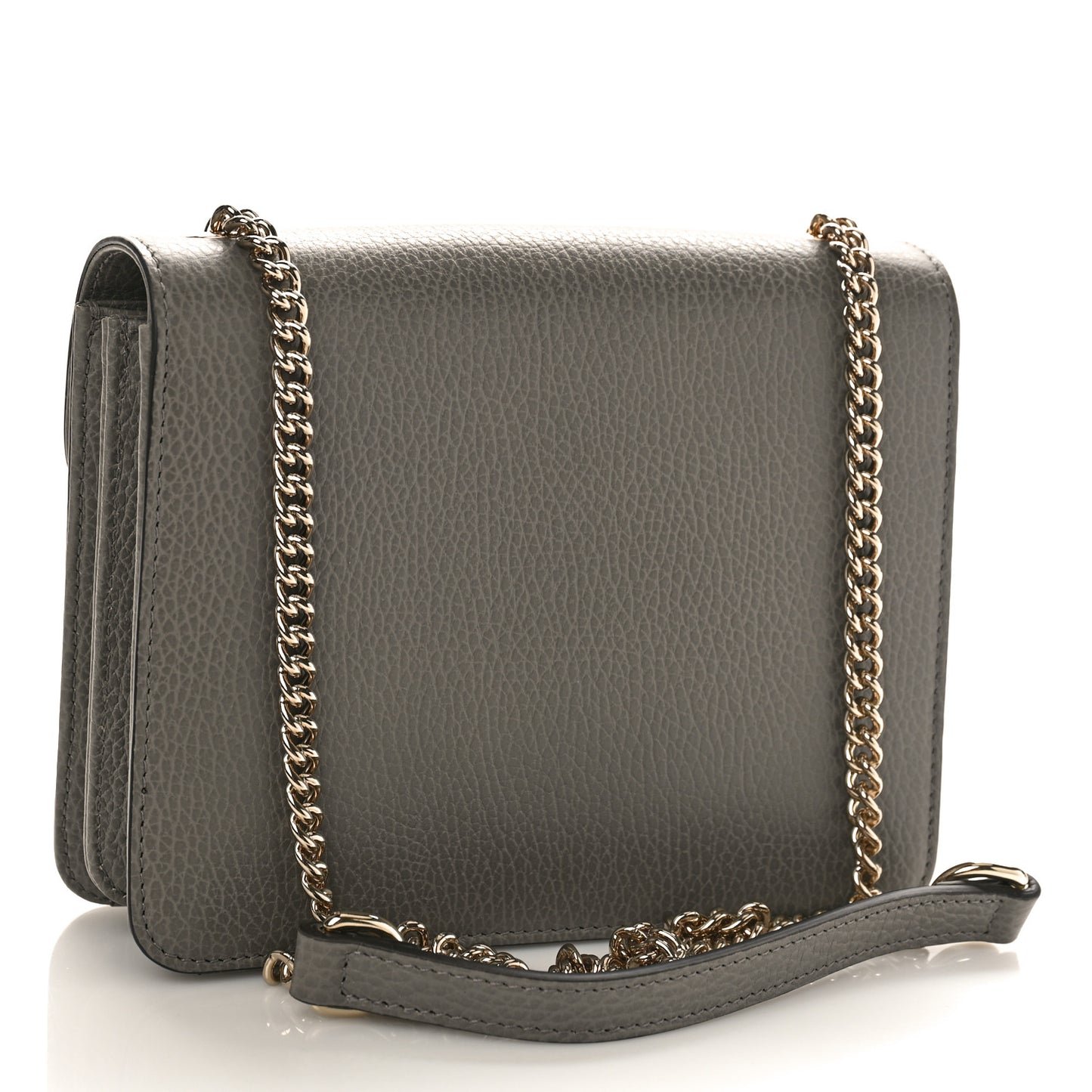 Dollar Calfskin Small Interlocking G Shoulder Bag Loess