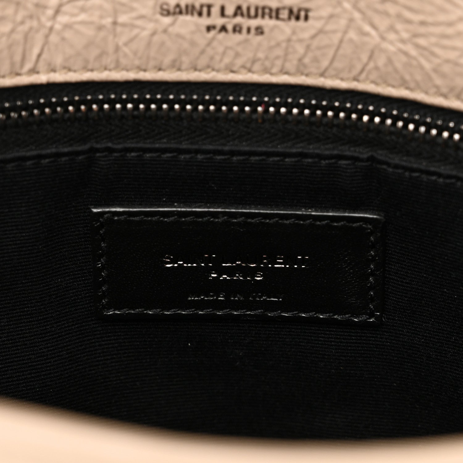 Saint Laurent Crinkled Calfskin Matelasse Monogram Medium Niki Chain Satchel Gold Sand 6 of 9
