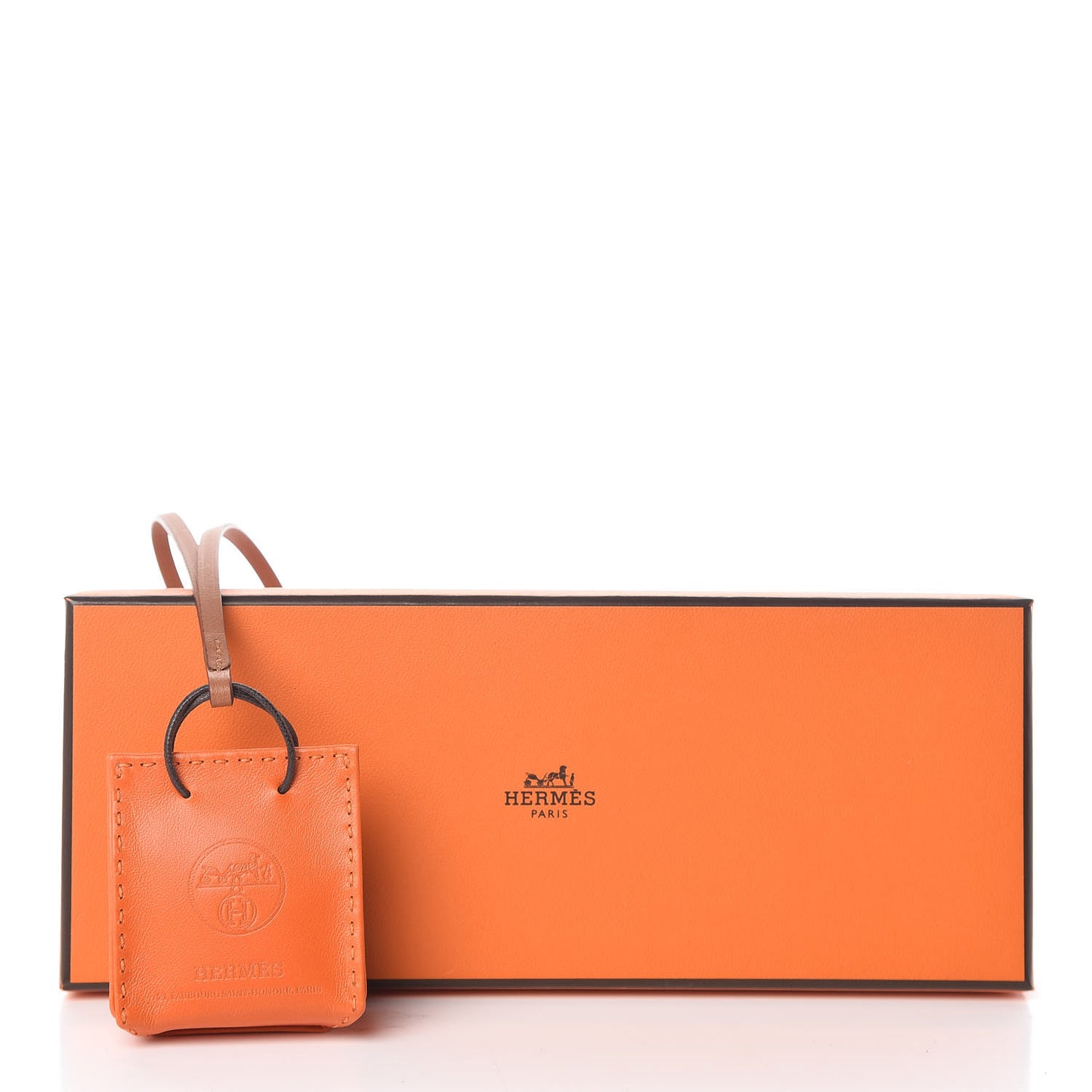 Milo Lambskin Swift Shopping Bag Charm Feu Gold