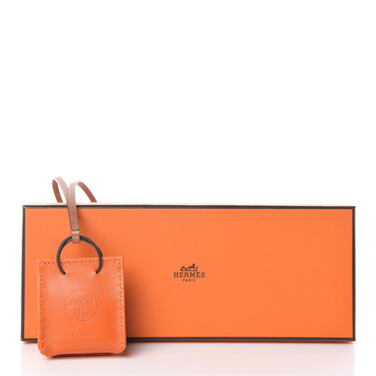 Hermes Milo Lambskin Swift Shopping Bag Charm Feu Gold 4 of 4