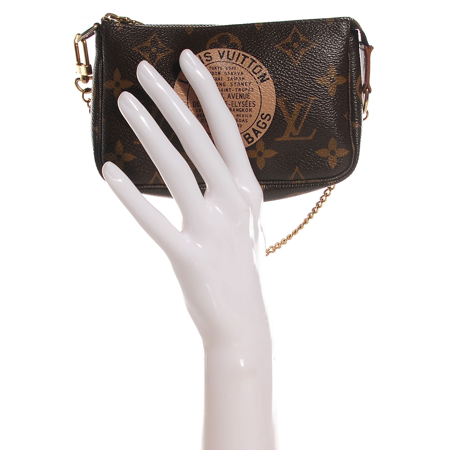 Louis Vuitton Monogram Complice Trunks and Bags Mini Pochette Accessories Beige 2 of 7