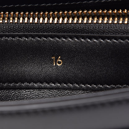 Celine Satinated Calfskin Small 16 Top Handle Bag Black 7 of 12