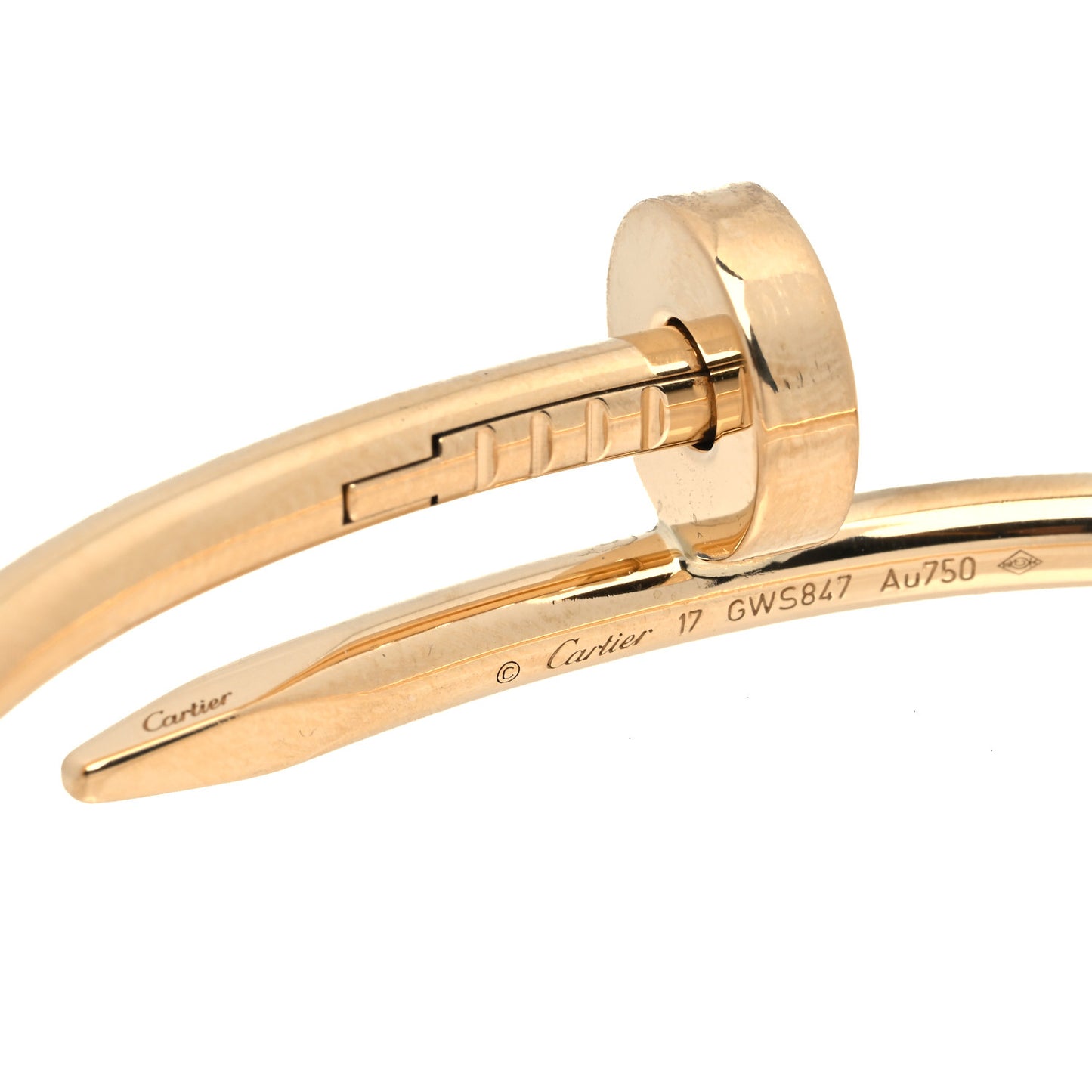 18K Yellow Gold Juste Un Clou Bracelet 17