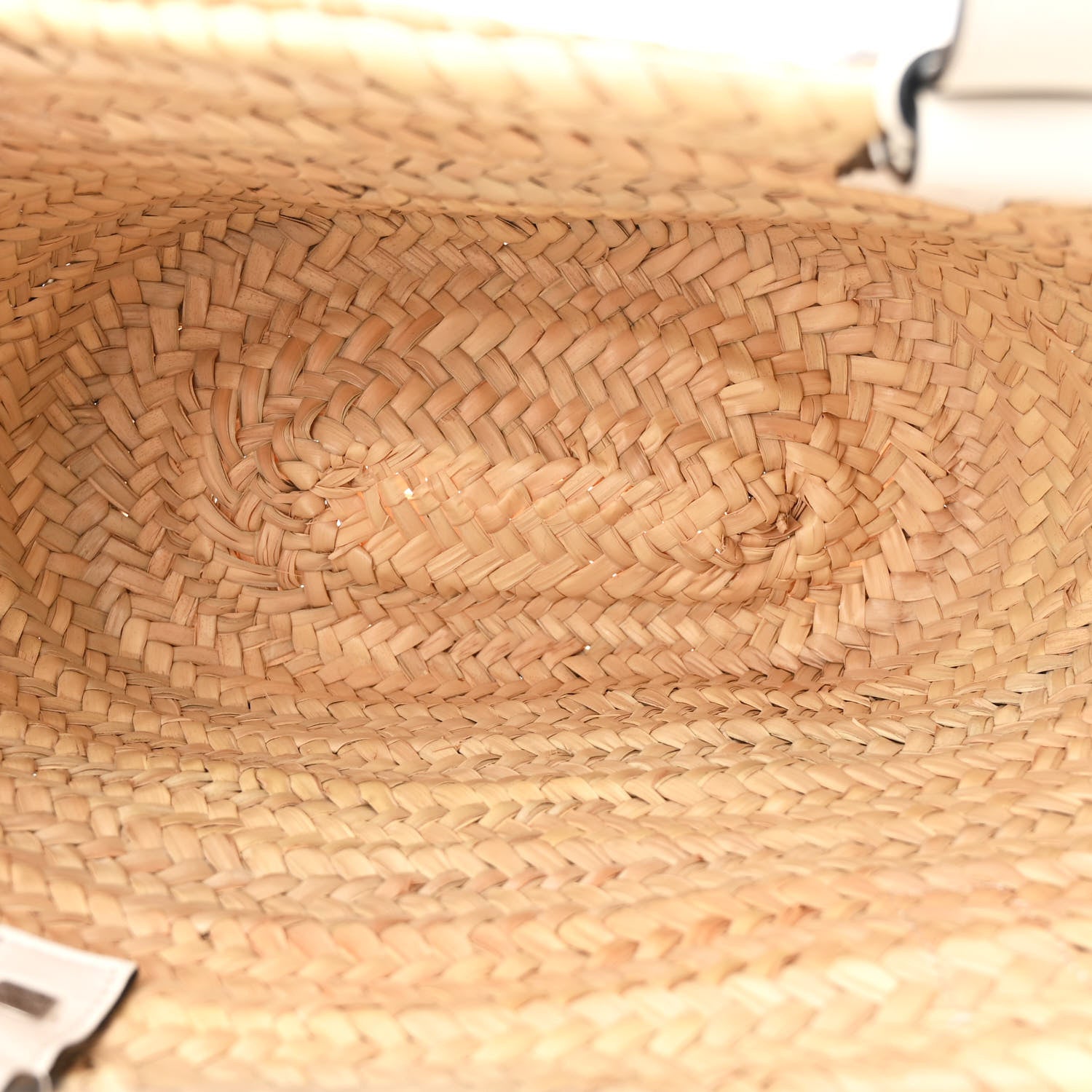 Loewe Raffia Medium Basket Tote Bag Natural White 5 of 10