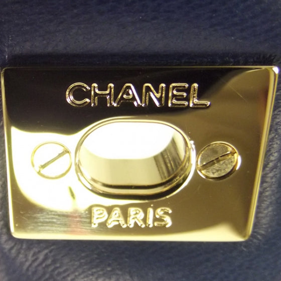 Chanel Lambskin Valentine Charms Medium Flap Navy 11 of 12