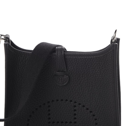 Hermes Taurillon Clemence Evelyne TPM Black 8 of 8