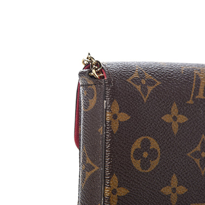 Louis Vuitton Monogram Pochette Felicie Chain Wallet Fuchsia 14 of 16