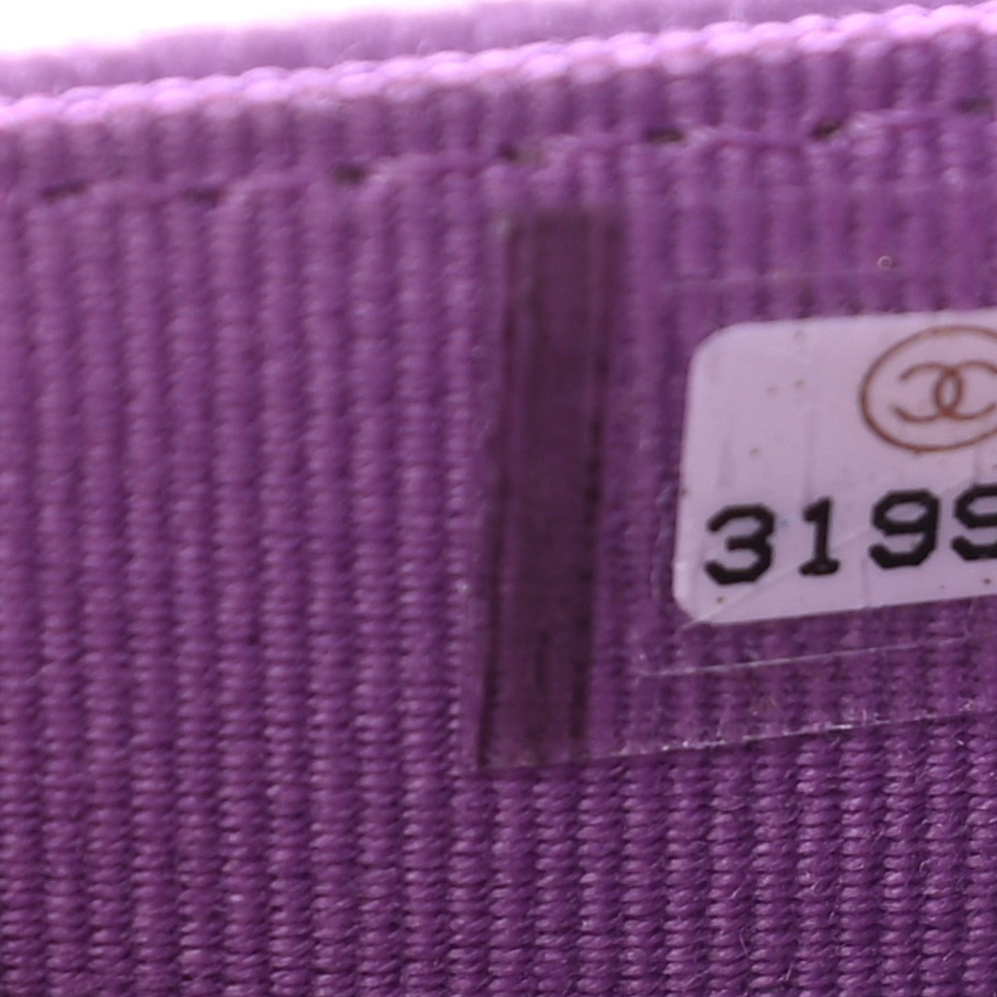 Caviar Quilted Flap Card Holder Wallet Purple