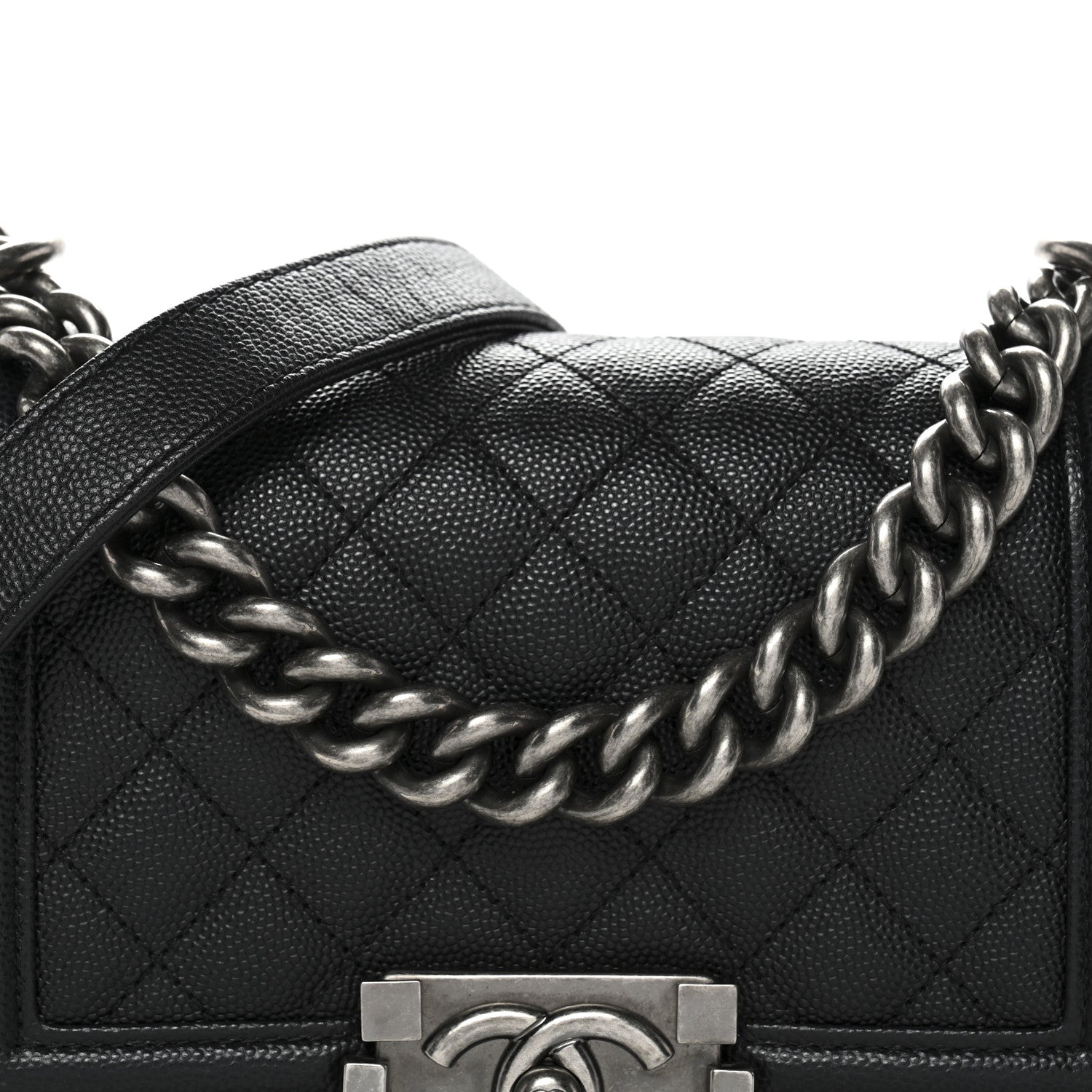 Chanel Caviar Quilted Small Boy Flap Black 8 of 10